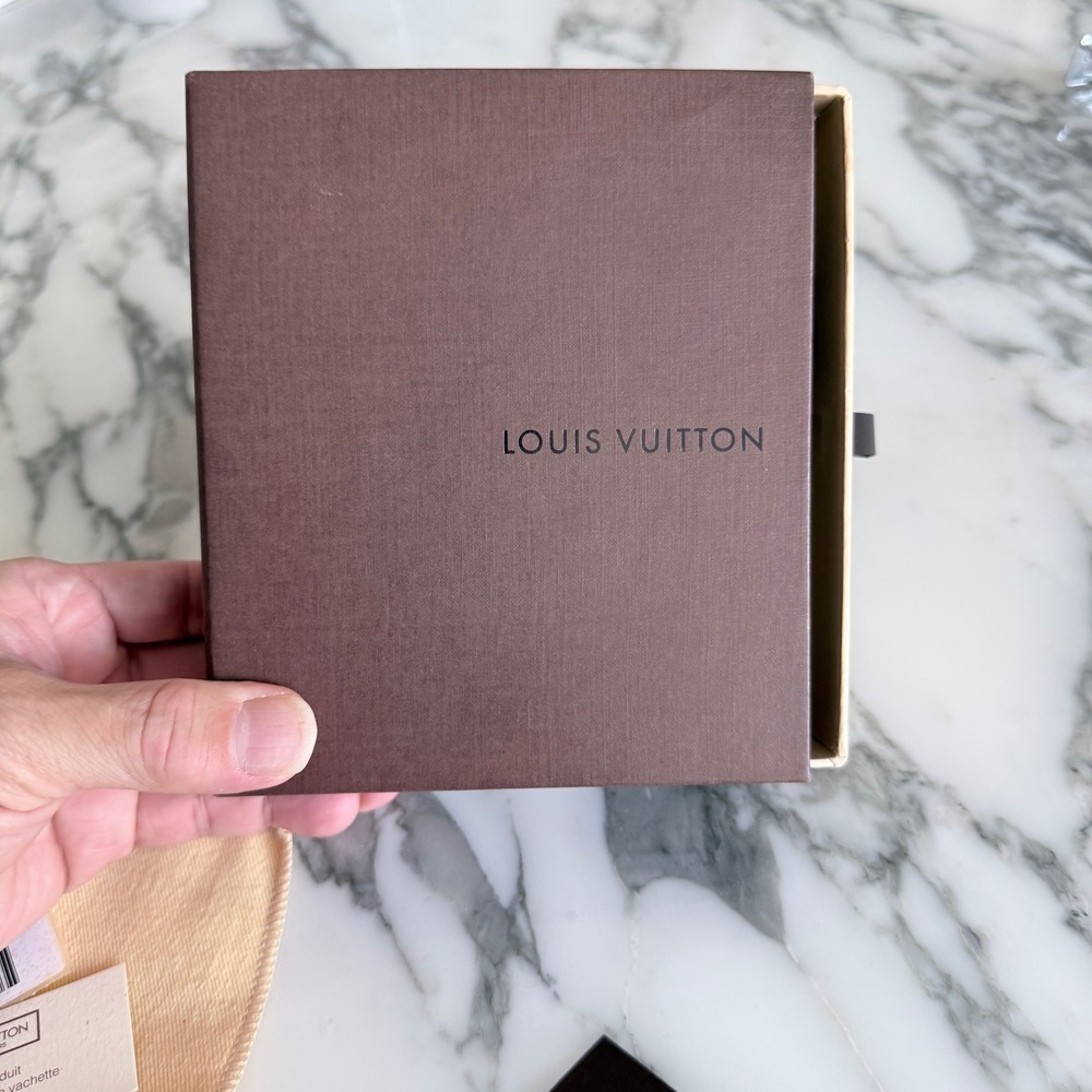 Louis‎ Vuitton Small Accessory Box with Dust Bag Tags and Booklet N63145 Brown